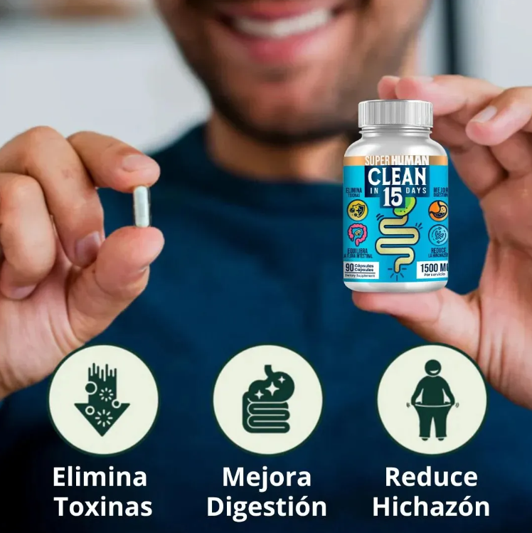DETOX ESTOMACAL EN 15 DIAS - Super Human +ENVÍO GRATIS 🎁🚚
