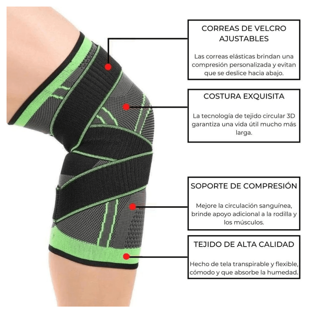 RODILLERA  AJUSTE DOUBLE - RECOMENDADA POR ORTOPEDICOS