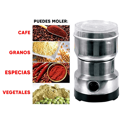 Molino Eléctrico Multiusos: Muele en segundos, disfruta por días ☕+ ENVIO GRATIS
